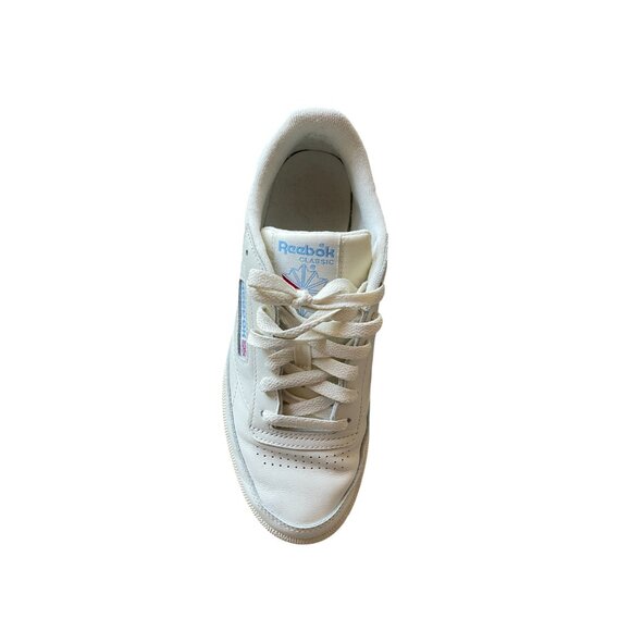 Reebok Club C 85 Vintage Sneakers – White with Blue Logo, Women’s 8 / Men's 6.5 - Picture 7 of 13